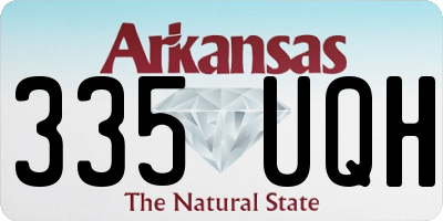 AR license plate 335UQH