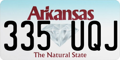 AR license plate 335UQJ