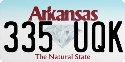 AR license plate 335UQK