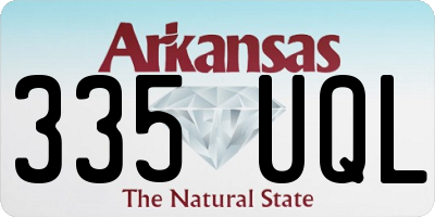 AR license plate 335UQL