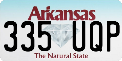 AR license plate 335UQP