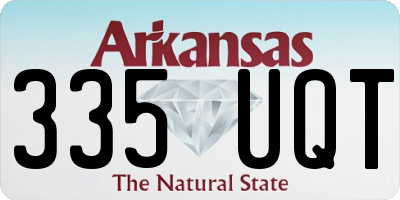 AR license plate 335UQT