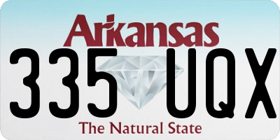 AR license plate 335UQX