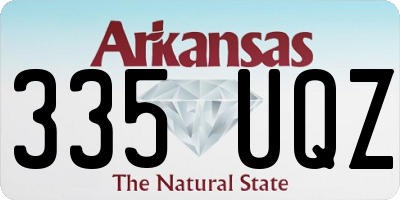 AR license plate 335UQZ