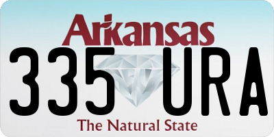 AR license plate 335URA
