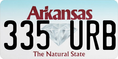 AR license plate 335URB