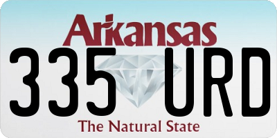 AR license plate 335URD