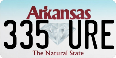 AR license plate 335URE