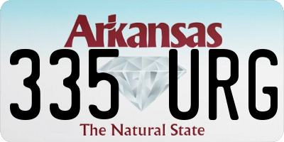 AR license plate 335URG