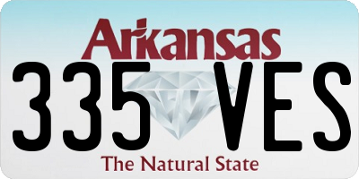 AR license plate 335VES
