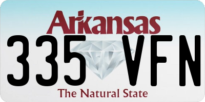 AR license plate 335VFN