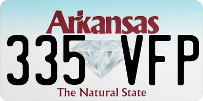 AR license plate 335VFP