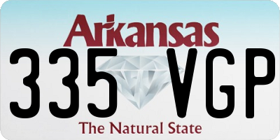AR license plate 335VGP