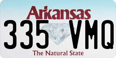 AR license plate 335VMQ