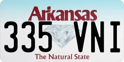 AR license plate 335VNI