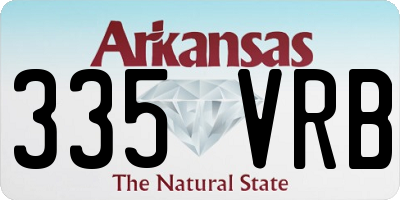 AR license plate 335VRB