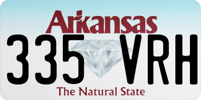 AR license plate 335VRH