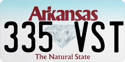 AR license plate 335VST