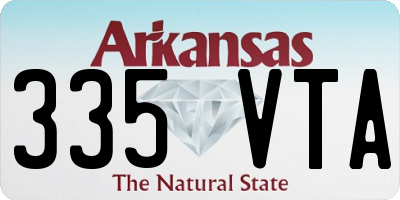 AR license plate 335VTA