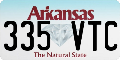 AR license plate 335VTC