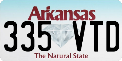 AR license plate 335VTD