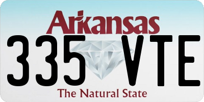 AR license plate 335VTE