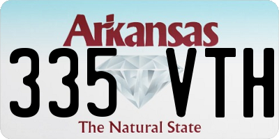 AR license plate 335VTH