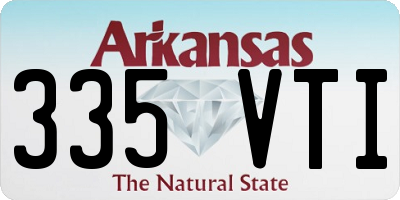 AR license plate 335VTI