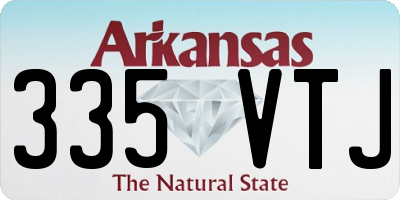 AR license plate 335VTJ