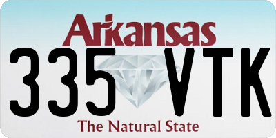AR license plate 335VTK