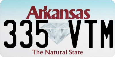AR license plate 335VTM