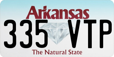 AR license plate 335VTP