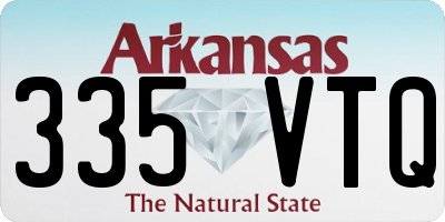 AR license plate 335VTQ