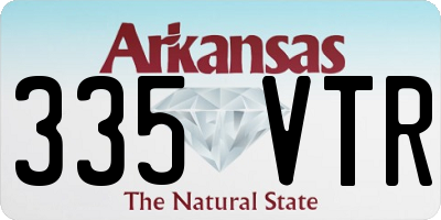 AR license plate 335VTR