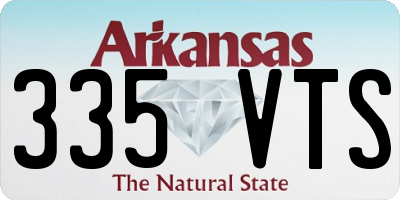 AR license plate 335VTS