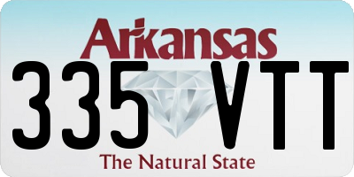 AR license plate 335VTT