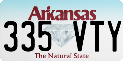 AR license plate 335VTY