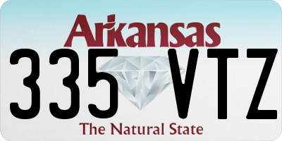AR license plate 335VTZ
