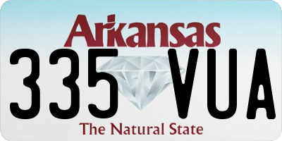 AR license plate 335VUA