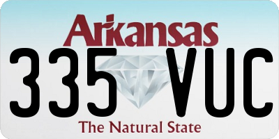 AR license plate 335VUC