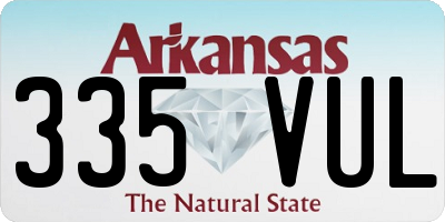 AR license plate 335VUL