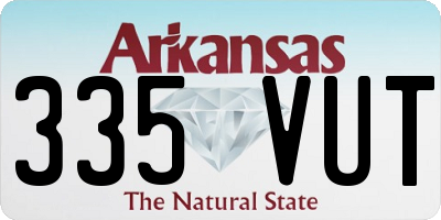 AR license plate 335VUT