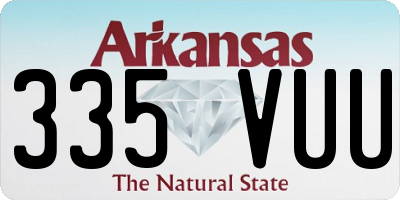AR license plate 335VUU