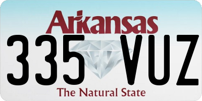 AR license plate 335VUZ