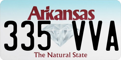 AR license plate 335VVA