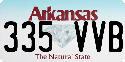AR license plate 335VVB