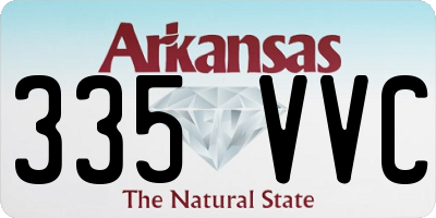 AR license plate 335VVC