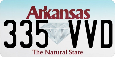 AR license plate 335VVD