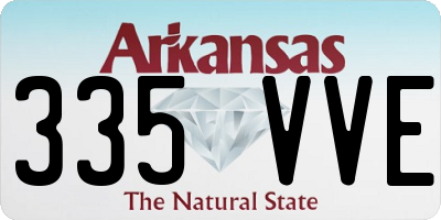 AR license plate 335VVE