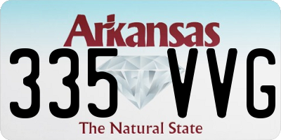 AR license plate 335VVG